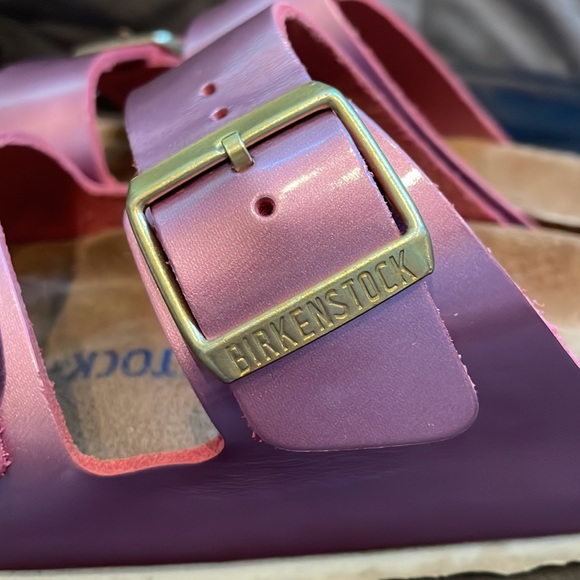 Birkenstock Womens Arizona SFB Fashion Rose Leather SUPER NICE!!! Sz 37 Womens 7 - Picture 6 of 16